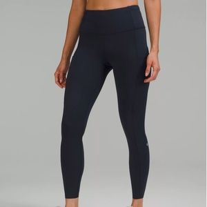 Lululemon Fast and Free Pocket Leggings Navy Blue